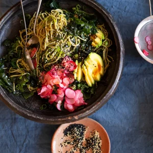 Green tea noodles with avocado and radish-Comfort-Ottolenghi