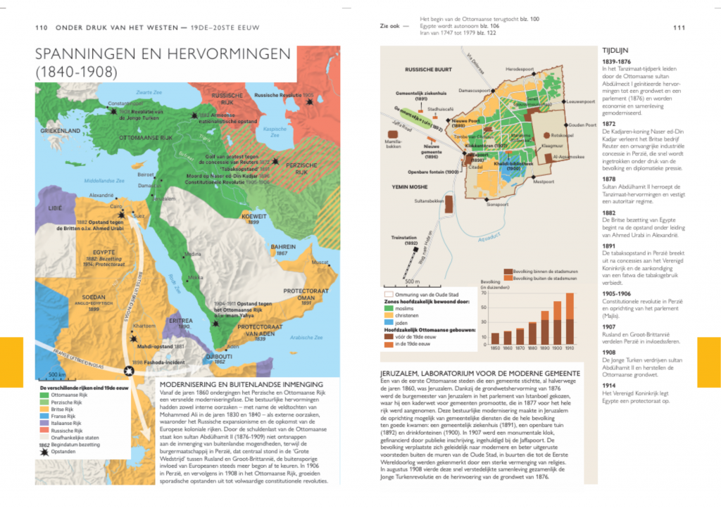 Afbeelding spread Atlas van het Midden-Oosten
